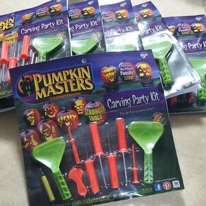 6- Carving Party Kit - Green and Orange